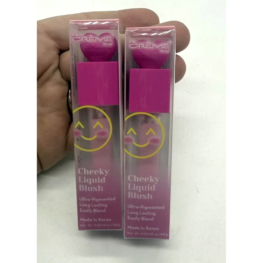 The Creme Shop Cheeky Liquid Blush Pink Velvet Lot Of 2 Ultra Pigmented Dewy
